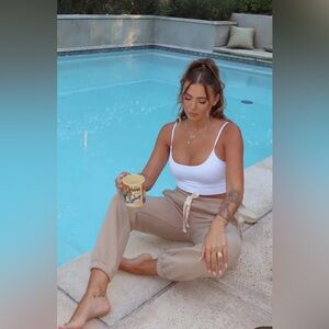 BUTTER DRAWSTRING PANTS - BACK HOME